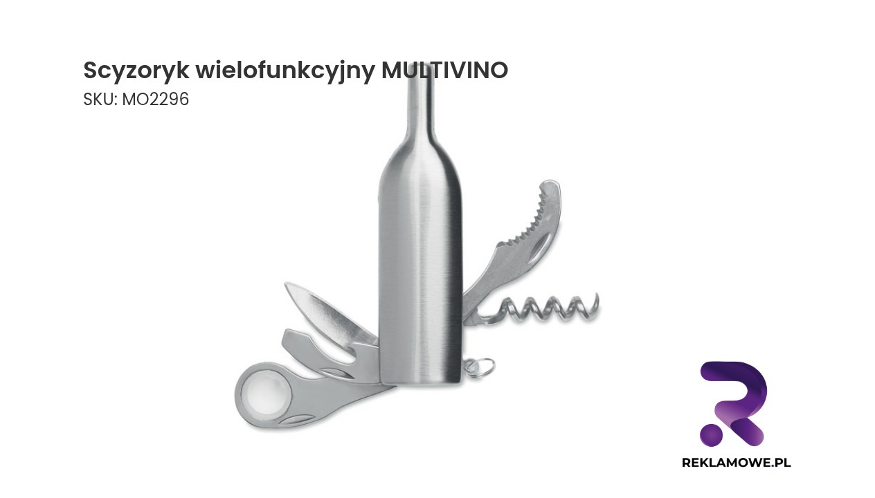 Scyzoryk wielofunkcyjny MULTIVINO Scyzoryk wielofunkcyjny MULTIVINO z różnymi narzędziami