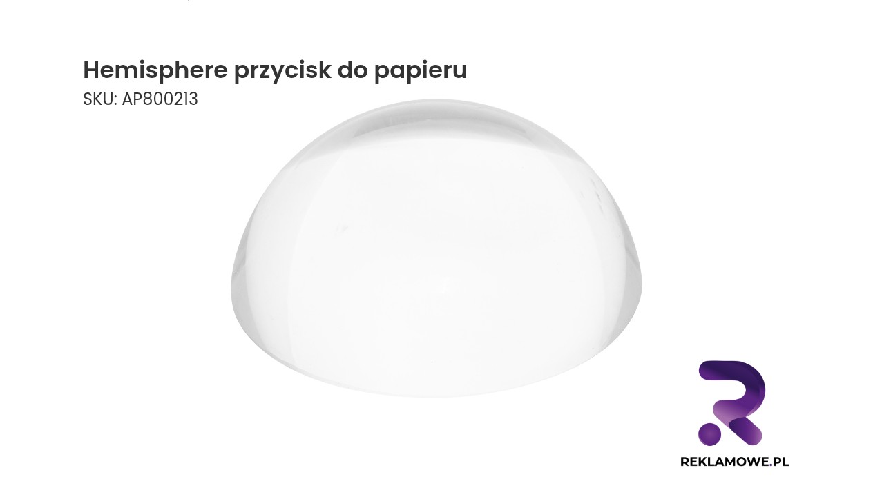 Hemisphere przycisk do papieru Hemisphere przycisk do papieru – elegancki przycisk do przytrzymywania dokumentów